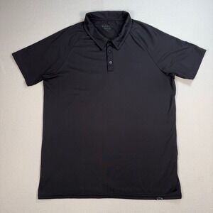 Barbell Apparel Polo Men's XL Black Stretch Gym Workout Training Shirt